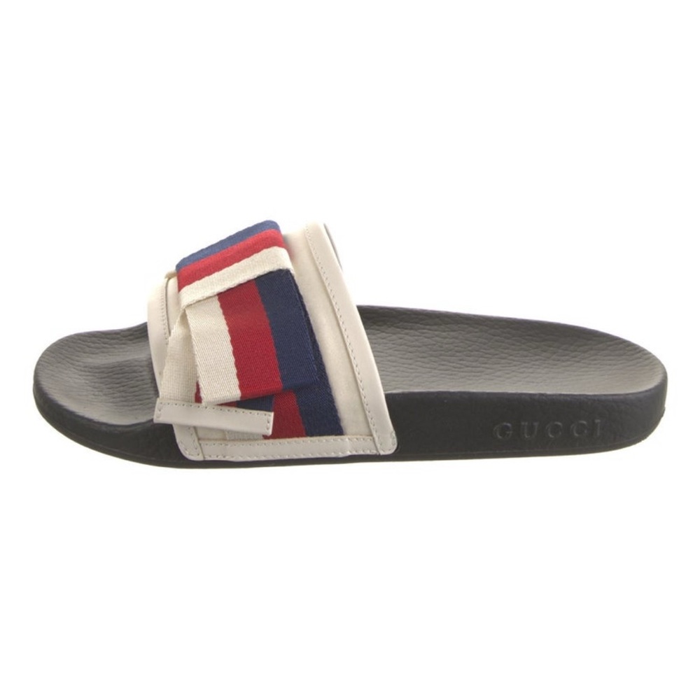 Gucci “Sylvie” Web Bow Slides 6